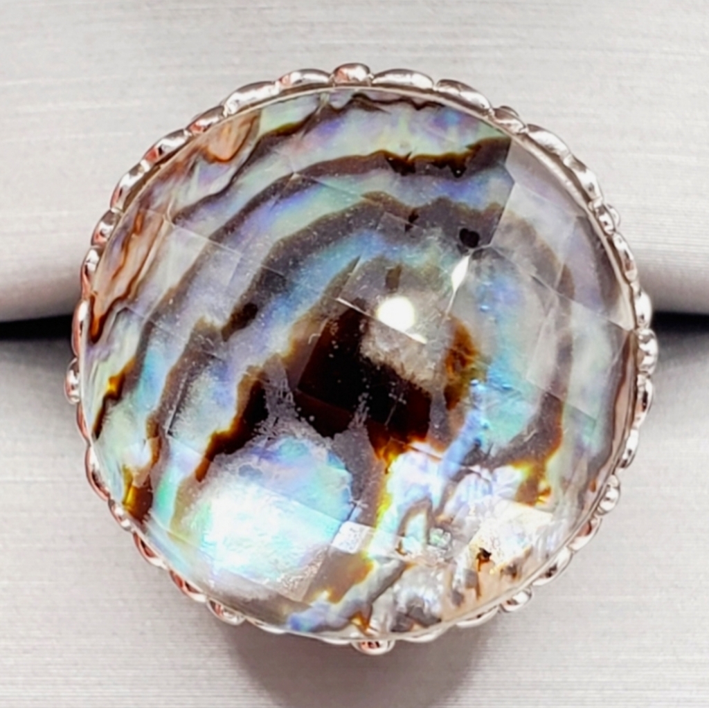 Abalone Statement Ring